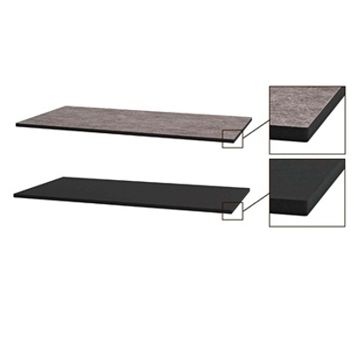 VikingBad Benkeplate tosidig HPL 200 200x46cm grå og sort