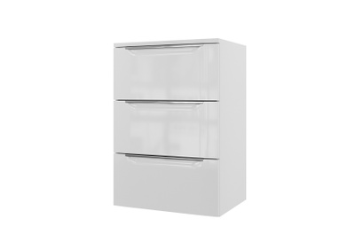 LinnBad  Mari Kvit Hg Høgskap  60 Cm M/3 Skuffer 