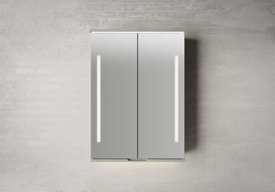 LinnBad Sogn Speilskap Lys Eik  M/Integrert Led Lys 60 Cm