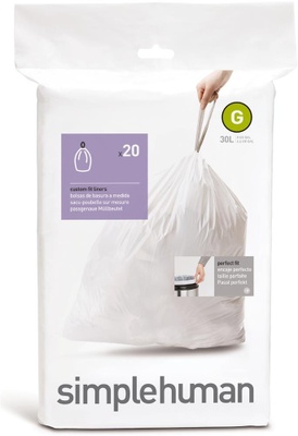 Simplehuman Simplehuman Avfallspose G, 20 Stk Pr Rull