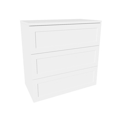 VikingBad Kommode ramme MIE 90 90x46x88cm hvit matt lakk