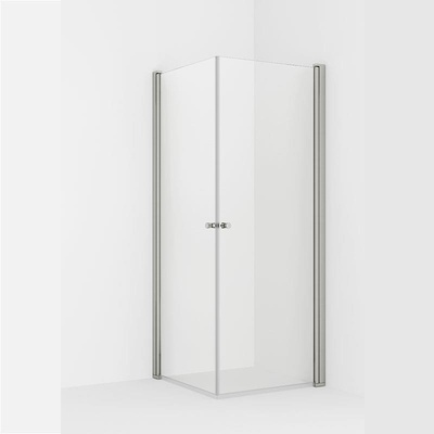 VikingBad Dusjhjørne rett LIAM 70x80x195cm sølv/klar