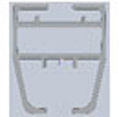 VikingBad VB MATS justerbar veggprofil alu. m/magnet 135°