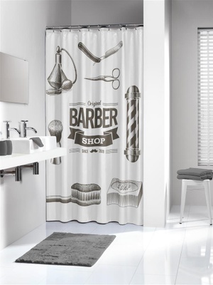 Sealskin Sealskin dusjforheng Forheng Barber 180x200 Polyester Sort