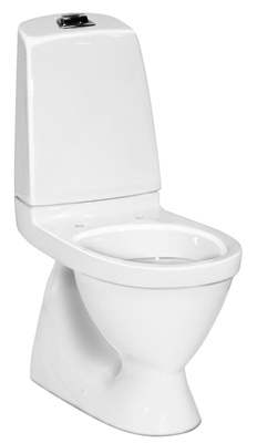 Gustavsberg Nautic Toalett, skjult S-lås, enkelspyling, f/liming, 5500