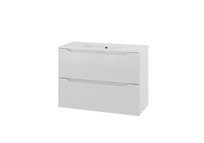 LinnBad Emma Smal  Kvit Hg Servantskap 80 Cm