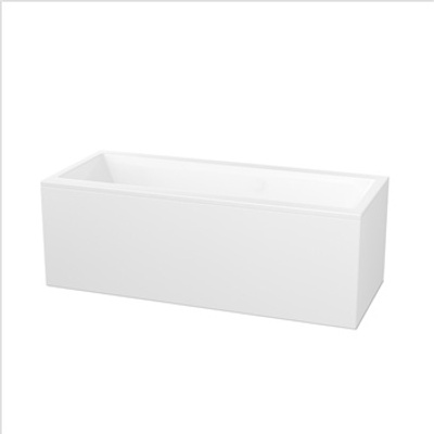 VikingBad Badekarpakke m/panel KVADRAT DUO 170x75x62cm hvit/hvit