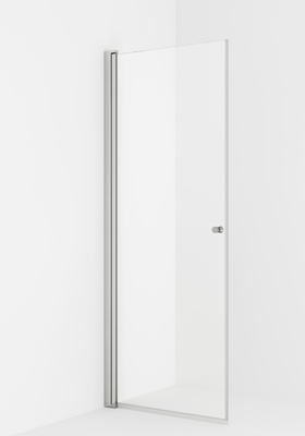 VikingBad Dusjdør rett LIAM 90 90x195cm sølv/klar