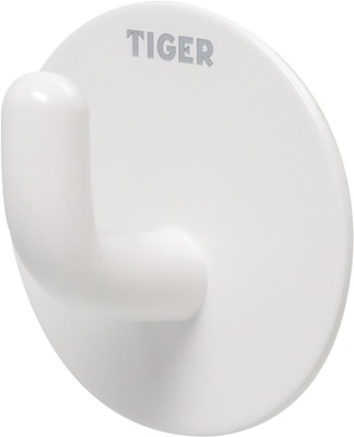 Tiger Tiger Kroker og kroklister Rondo selvklebende krok, hvit