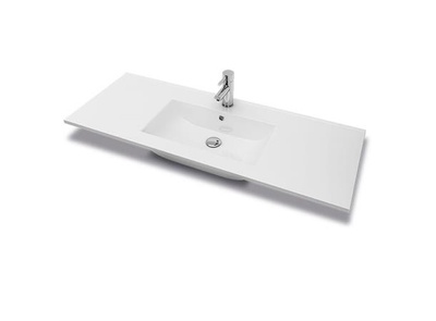 VikingBad Servant ADA 120 thin 121x46x1,8cm porselen hvit 