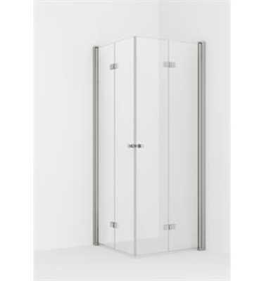 VikingBad Dusjhjørne leddet LIAM 70x90x195cm venstre sølv/klar