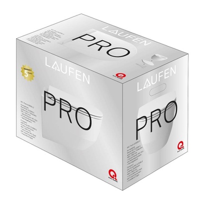 Laufen Pro Veggskål, Kompakt Modell, Med Sete Sc, Skjult Feste, Pakke