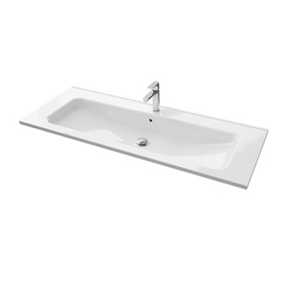 VikingBad Servant INA 120 thin 120x46x2cm støpemarmor hvit