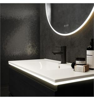 VikingBad LED lyslist under servant 80 80x46cm justerbar lysfarge