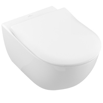 Villeroy & Boch Subway 2.0 Toalettskålpakke direct flush Inkludert Sete med Soft Close og Quick Release.